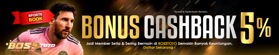 Bosstoto Bonus Cashback 5%